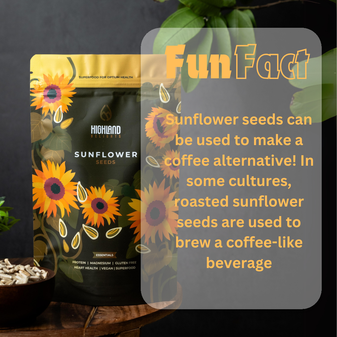 Fun Fact: Sunflower seeds can be used to make a coffee  alternative!