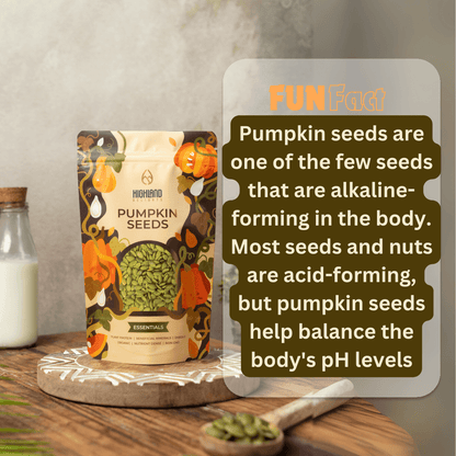 Fun Fact about Highland Delights pure organic pumpkin seeds