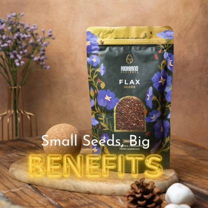 Small seeds, big benefits: Flax seeds offer omega-3s, fiber, and Ayurvedic wellness in every bite!